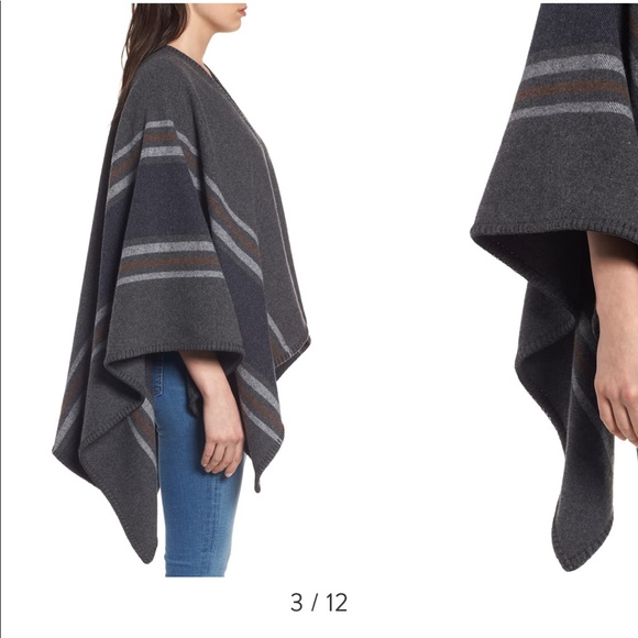 Frye Addison Stripe Wool Wrap - Picture 4 of 6